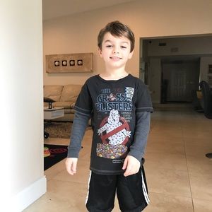 Gross / Ghostbusters wacky packages T-shirt